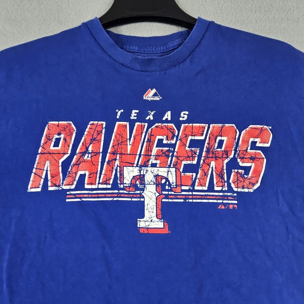Texas Rangers Shirt Men XL Majestic MLB